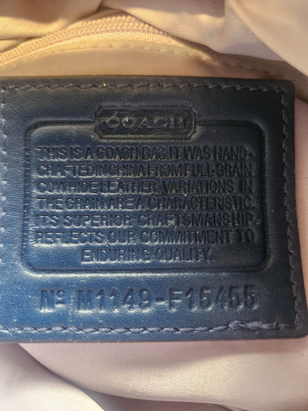 Coach Patent Blue Liquid Leather Satchel Bag - Picture 11 of 13